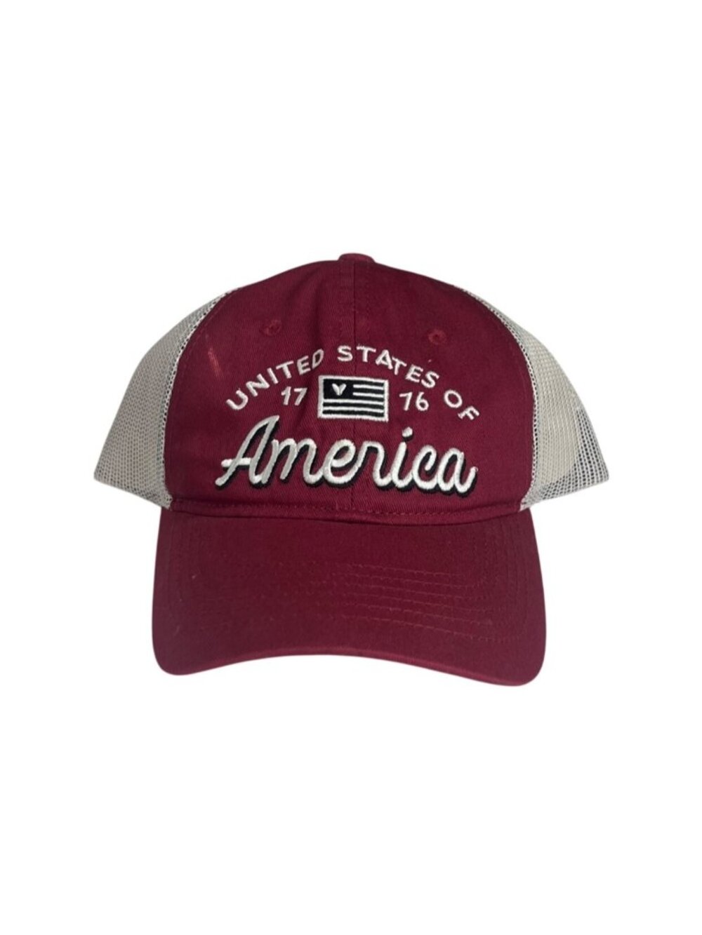 United States Of America Patriotic Trucker Hat Red New Mesh Snapback